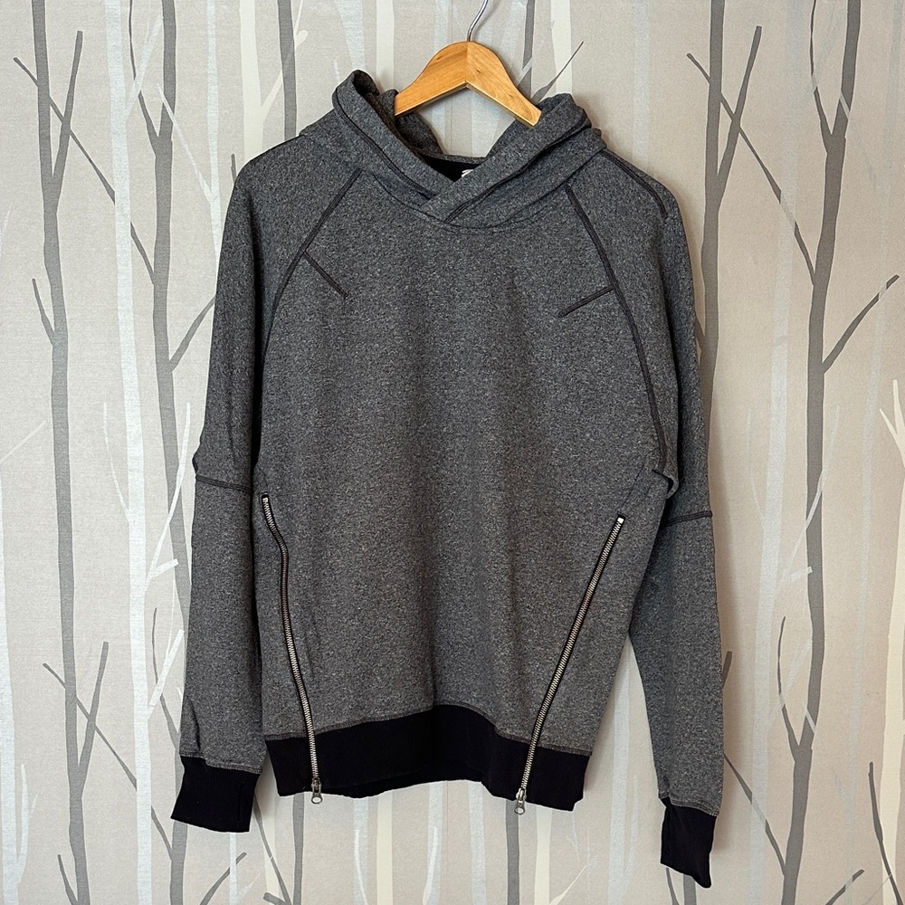 Lululemon super soft gray hoodie with zipper details, 8